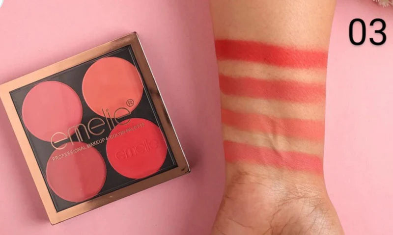 Emelie - Professional Make-up 4 Color Palettea