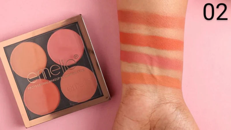 Emelie - Professional Make-up 4 Color Palettea